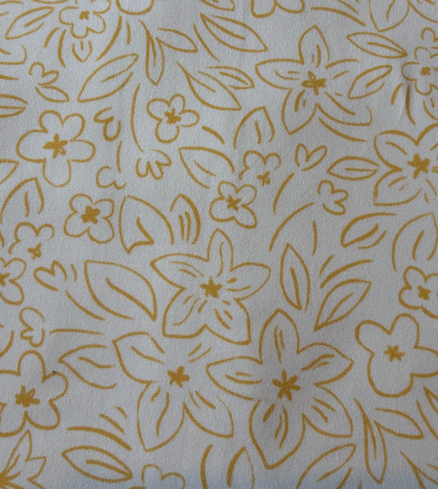 White With Yellow Flowers