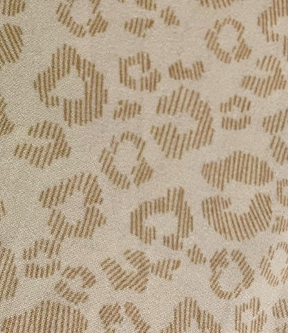 Cream w/Tan Leopard Spots